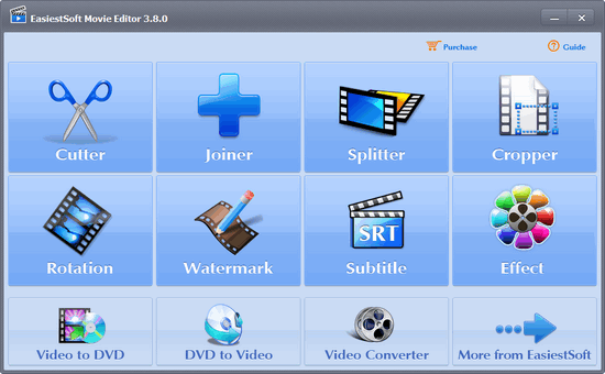 تحميل برنامج تقطيع الفيديو Easiestsoft Movie Editor Video Cutter