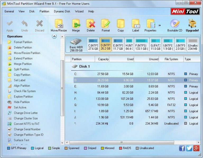 mini tools partition wizard 11